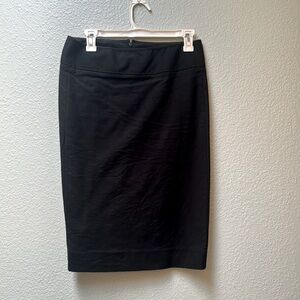 GUC Gap stretch black pencil skirt vintage size4 cotton 3%spandex